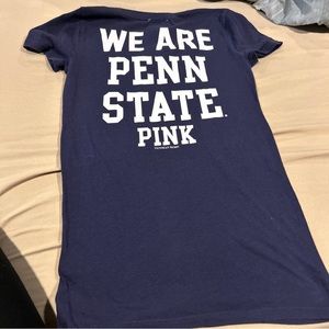 Victoria secret pink sz xs blue white penn stateww we  are penn state shirt top
